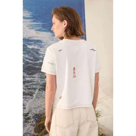 Tshirt Savia Detail Blanco