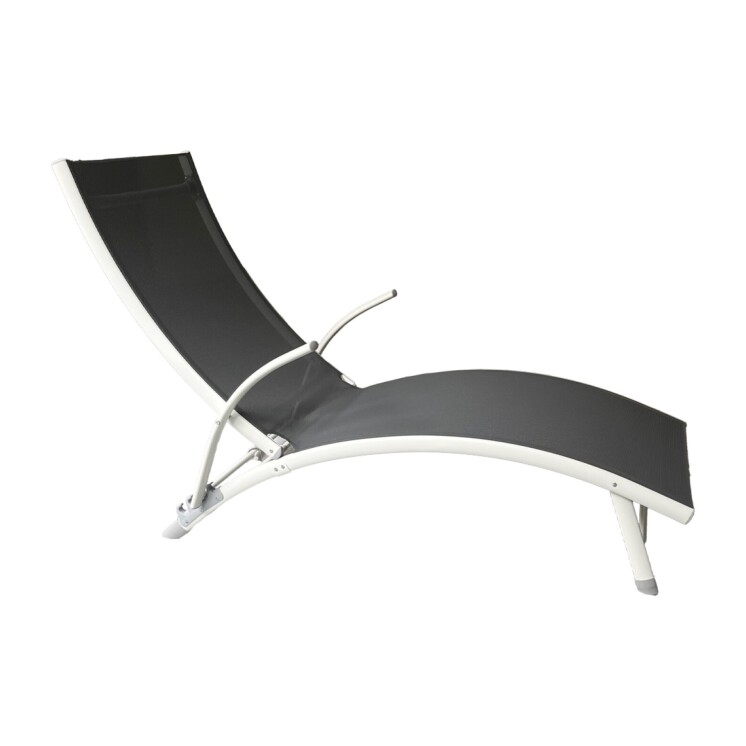 Reposera de Aluminio Lounge Steel Grey Reposera de Aluminio Lounge Steel Grey