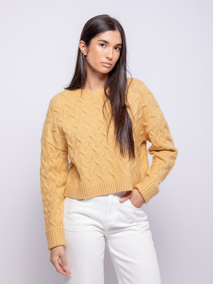 SWEATER JUANA - Amarillo Oliva 