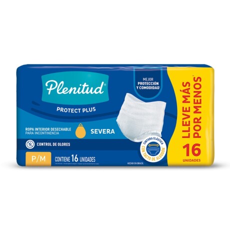 Plenitud Ropa Interior Protect Plus Talle P/M 16 Unidades | Ajuste Suave y Absorción Eficaz Plenitud Ropa Interior Protect Plus Talle P/M 16 Unidades | Ajuste Suave y Absorción Eficaz
