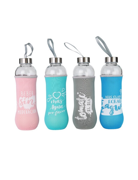 BOTELLA VIDRIO CON LAZO Y FORRO 580ML BOTELLA VIDRIO CON LAZO Y FORRO 580ML