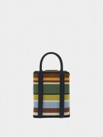 Bolsa Para Móvil De Punto Con Rayas multicolor