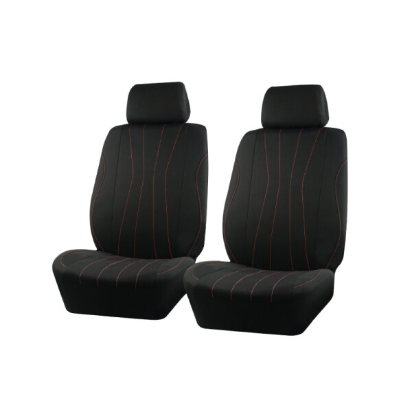 Cubreasiento Universal Pick Up Negro Con Detalle Rojo 4 Piezas Cubreasiento Universal Pick Up Negro Con Detalle Rojo 4 Piezas