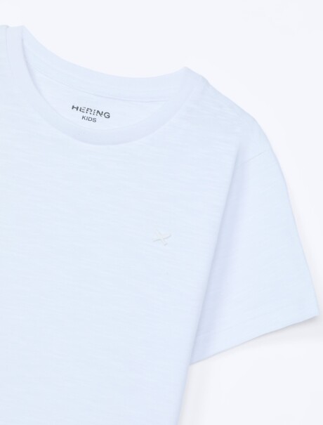 CAMISETA BÁSICA INFANTIL BLANCO