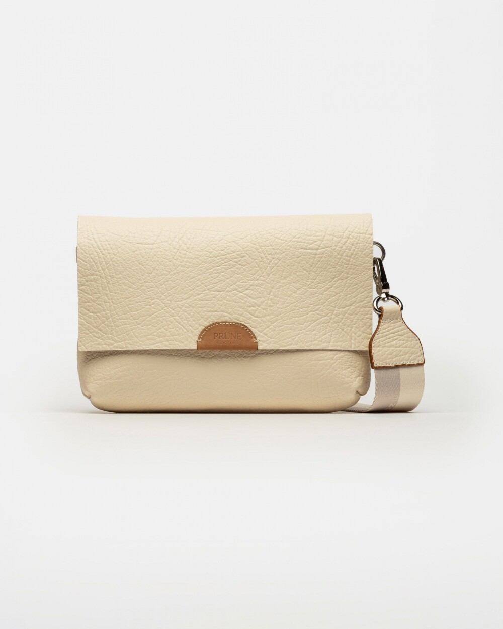 Morral Olivia en cuero graneado Cotton