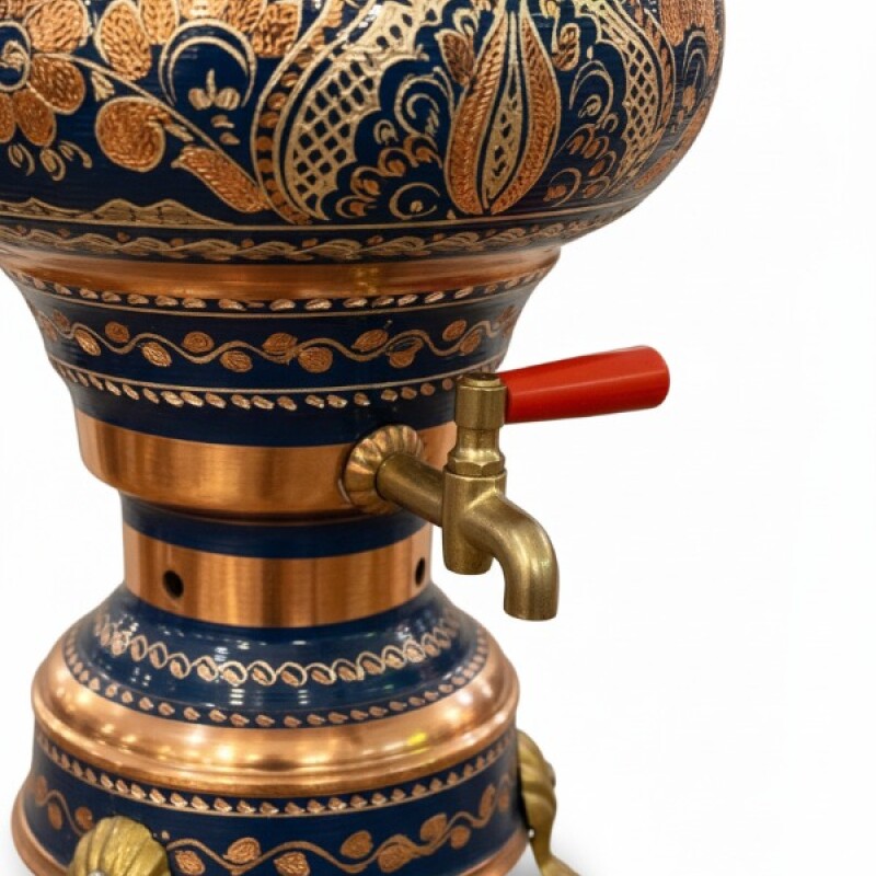 Samovar labrado negro Azul