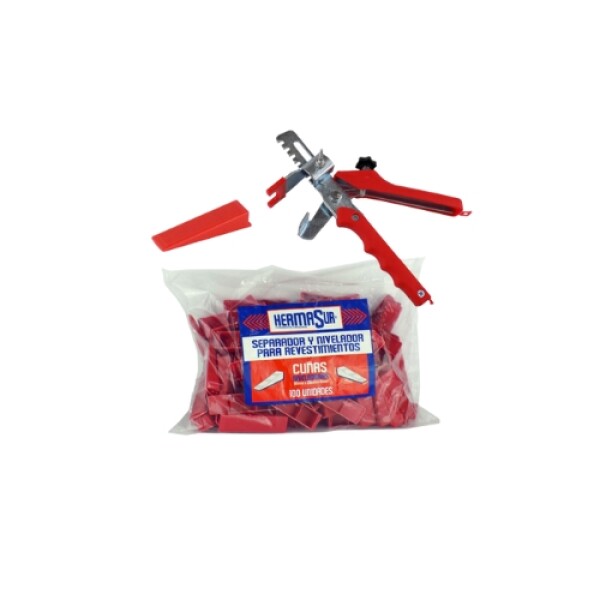 Pinza + Bolsa Cuña Niveladora De Revestimientos Hermasur® Pinza + Bolsa Cuña Niveladora De Revestimientos Hermasur®