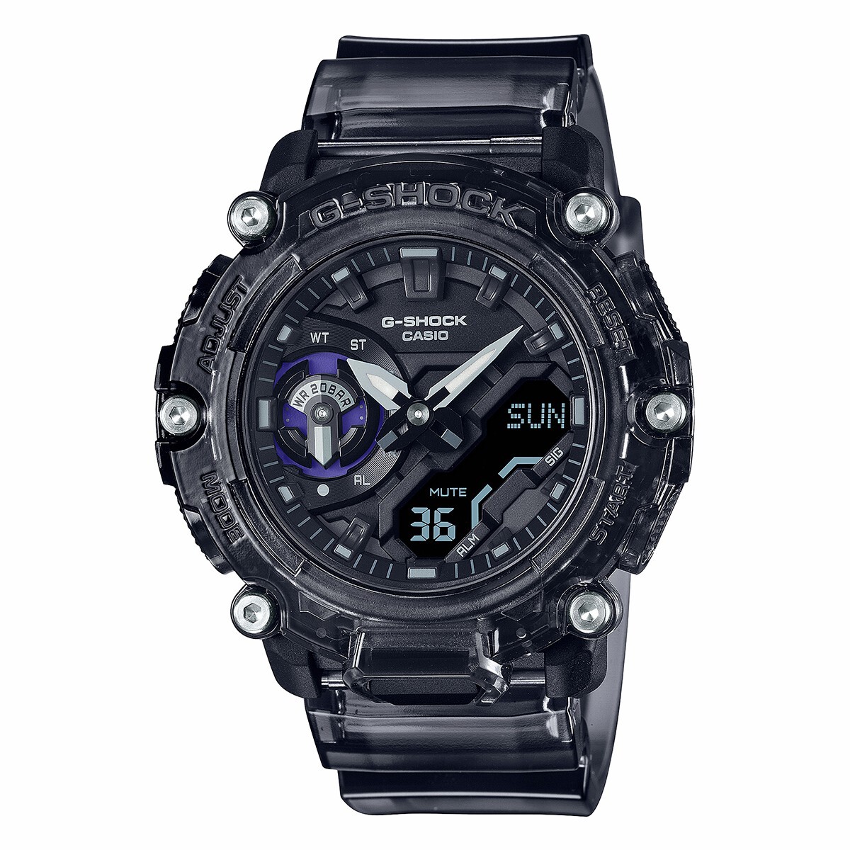 Reloj CASIO GA2200SKL-8ADR en Resina Gris Esfera 48mm 