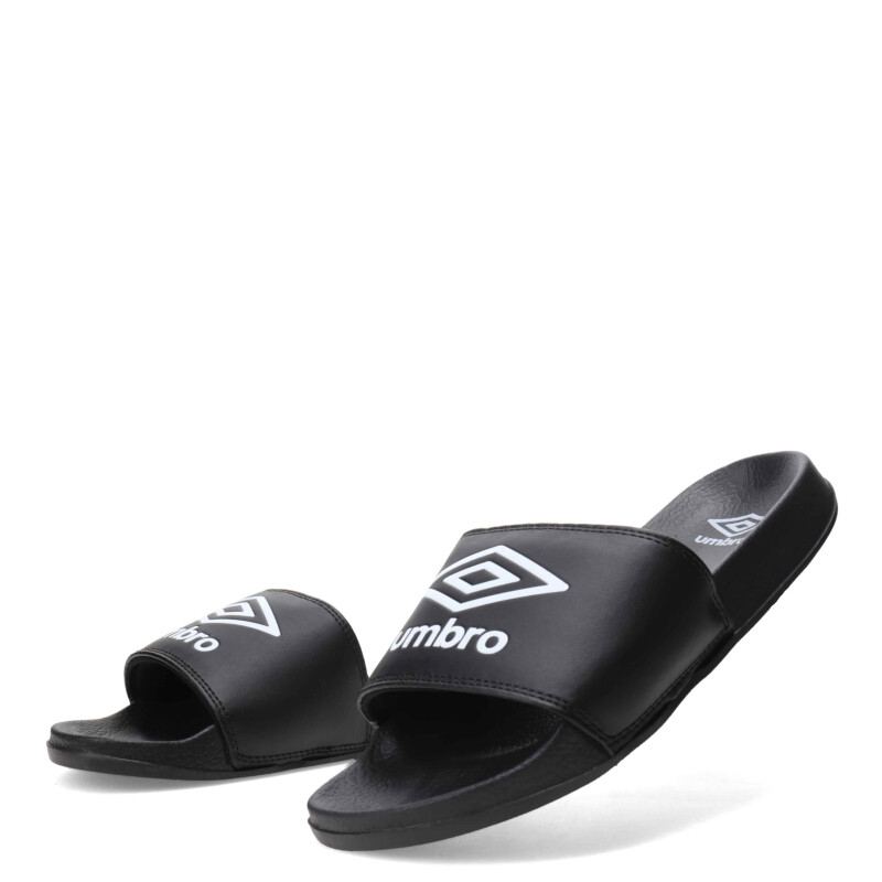 Chanclas de Hombre Umbro Locker Room Negro - Blanco
