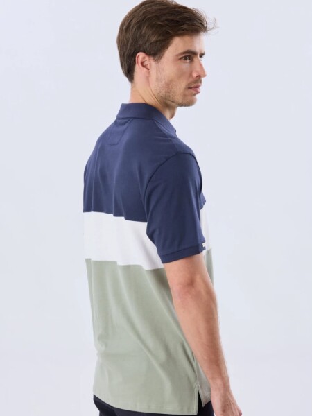 T-SHIRT LEGACY 6175 M.C FRANJA AZU VERDE