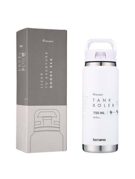 Botella Tank Roler 750ML Blanco
