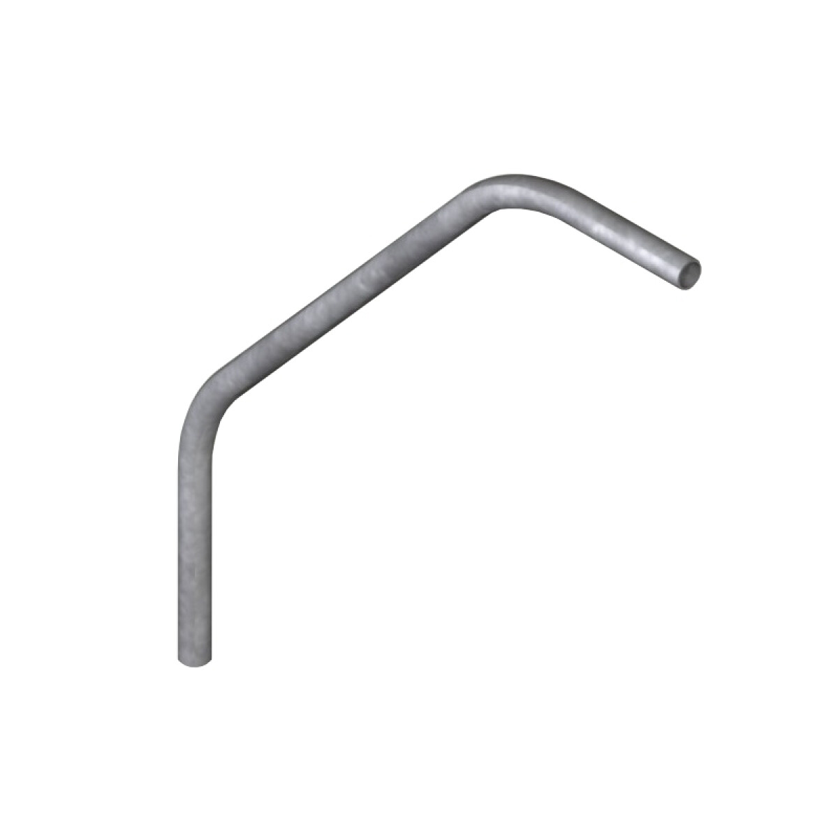Brazo galvanizado curvo ¾" de 2 metros - B40508 
