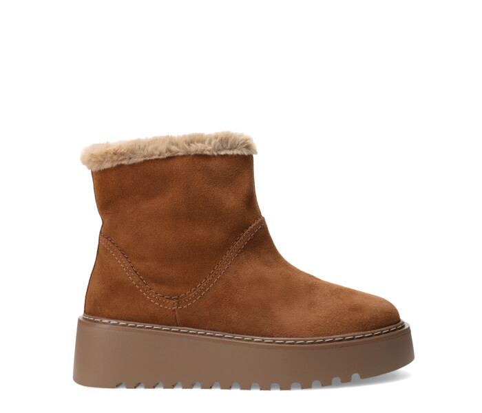 Botas de Mujer Bottero Caña Alta Con Piel Marrón Camel