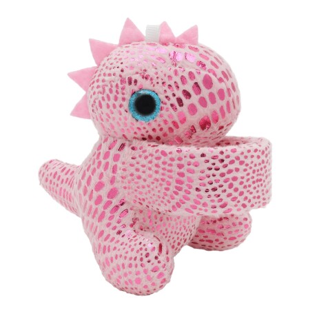 Peluche Pulsera a Presión Animales Dino ROSA