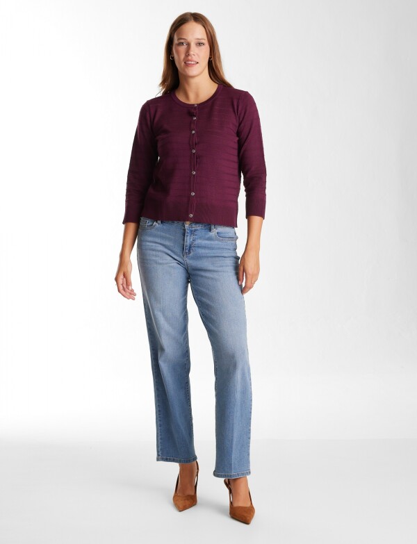 Cardigan Basico VIOLETA