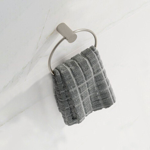 TOALLERO ARO METAL SIGNATURE GRIS BRUSHED NICKEL SATINADO GRIS-BRUSHED NICKEL