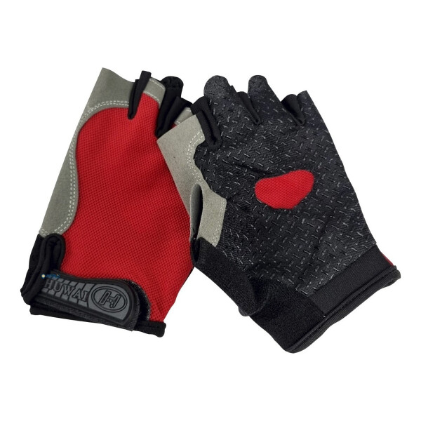 Guantes Gym Crossfit Gimnasio Musculación Pesas Resistente Variante Color Rojo