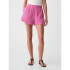 CRINKLE GAUZE PULL ON SHORT INDIA PINK