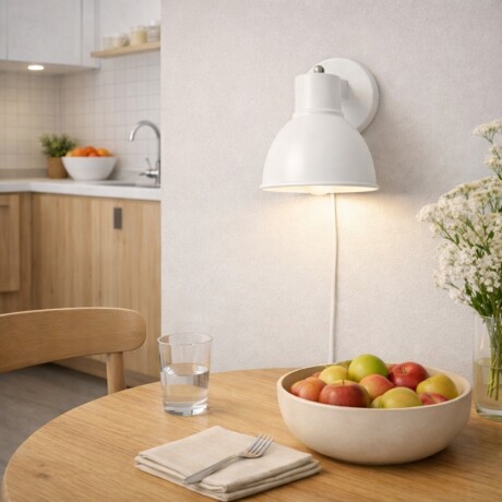 ARTEFACTO DECORATIVO DE PARED ALPHA Luminara de Pared Alpha Blanco