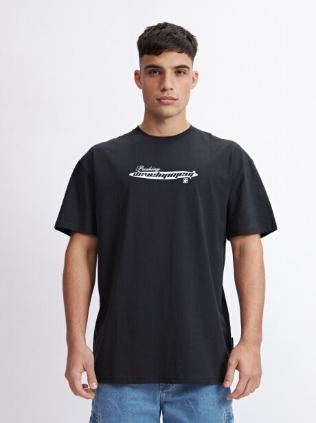 REMERA PUSHING NEGRO