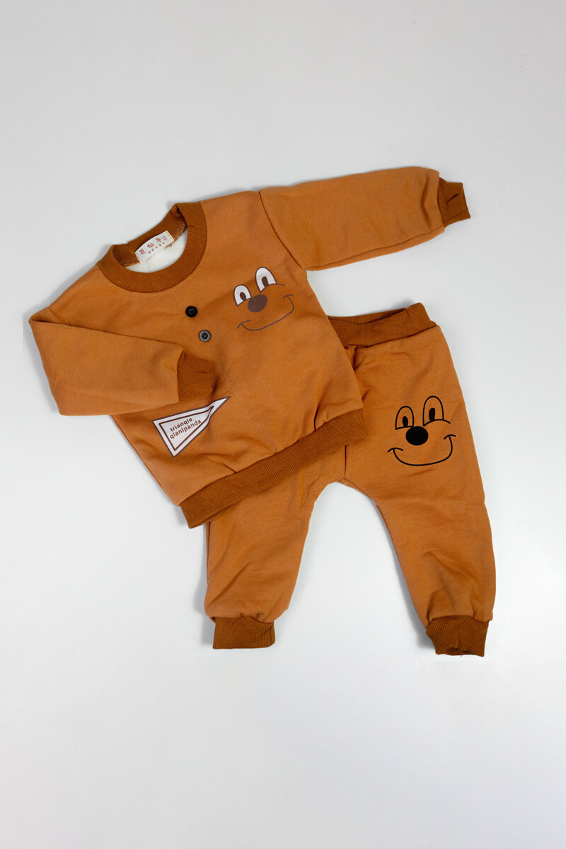 Conjunto para beb�s - Marrón 