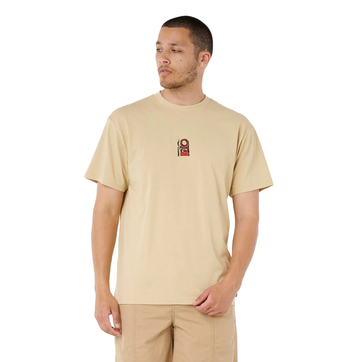 Remera Rip Curl Search Stack Embroid Tee - Beige 