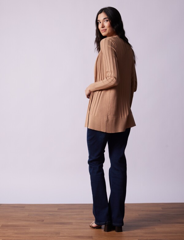 Cardigan Rib TOSTADO