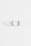 Aros acero star plateado