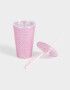 Accesorios Cocina Strass Vaso Con Strass - Rosa Metalizado