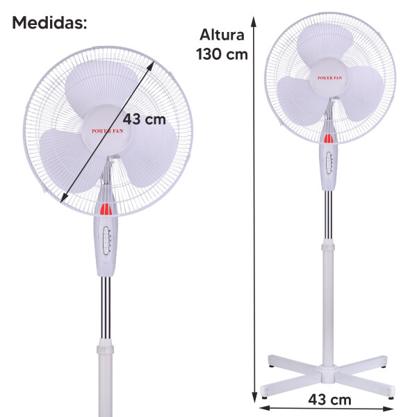 Ventilador De Pie Power Fan Pfs-40-9 VENTILADOR DE PIE POWER FAN PFS-40-9 BLA