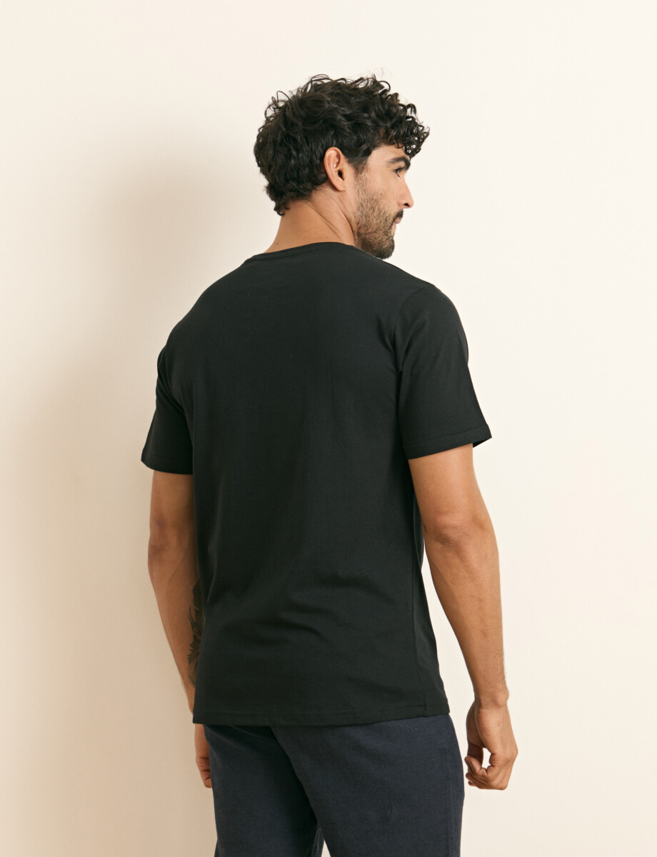 520658 T-SHIRT HARRINGTON LABEL Negro