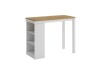 Desayunador 4 Bancos Cocina Comedor Madera Blanco Desayunador 4 Bancos Cocina Comedor Madera Blanco