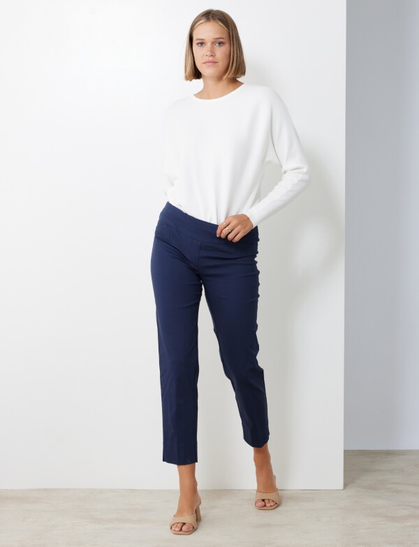 Pantalon Pull On AZUL