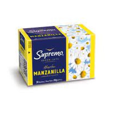 Té Manzanilla Supremo 20 Unidades Supremo Te Manzanilla X 20