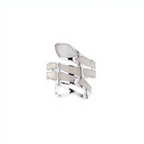 Anillo Serpiente-Plata 925-Con Nacar-AN4613 conpiedra