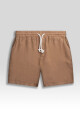 PREMIUM LINEN SHORTS Tabaco