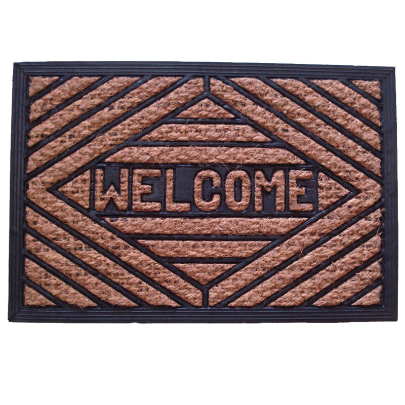 Felpudo coco/goma 40x60 cm MARRON