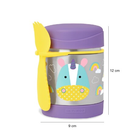 Recipiente Térmico Infantil en Acero Inox c/Cuchara Skip Hop Unicornio