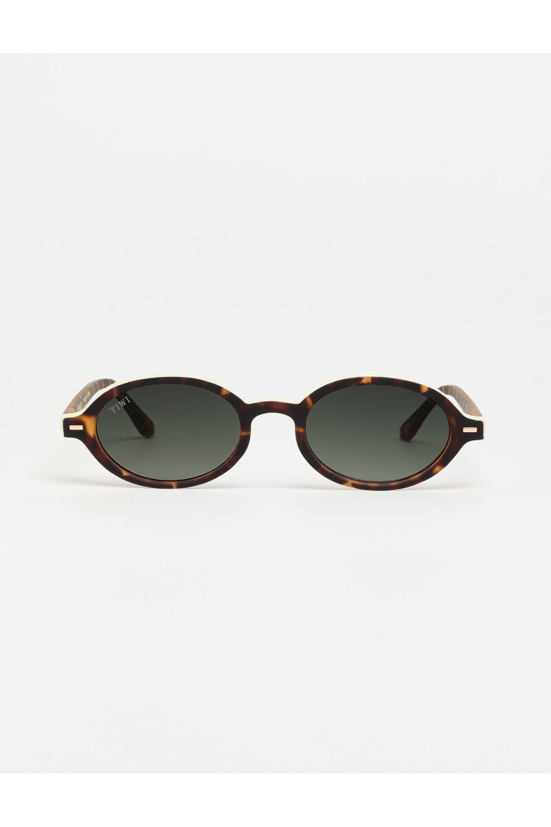 Tiwi Bell - 13 - Shiny Cognac With Green Gradient Lenses 