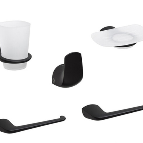 Percha Simple Negro Mate Epuyen Fv Base: 39X45 Altura: 74 000