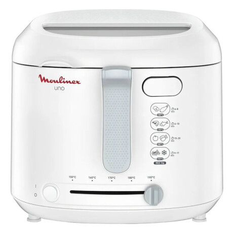 Freidora con aceite Moulinex Uno, filtro antihumo, color blanco. Freidora con aceite Moulinex Uno, filtro antihumo, color blanco.