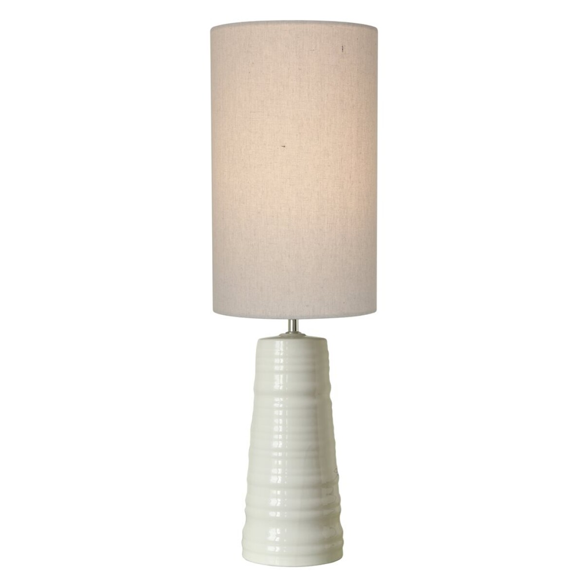 LAMPARA DE MESA CERAMICA D24x75CM BLANCO 