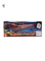 HELICOPTERO DE BOMBEROS A FRICCION 26CM ROJO