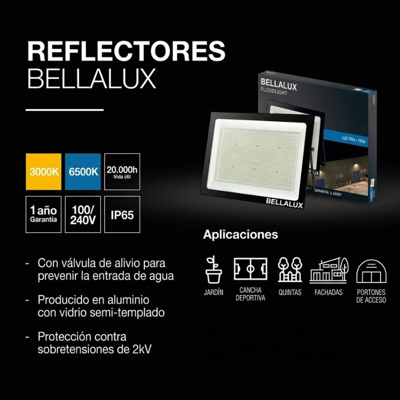 FOCO LED BELLALUX G6 150W Foco LED BELLALUX G6 150W Luz Frís