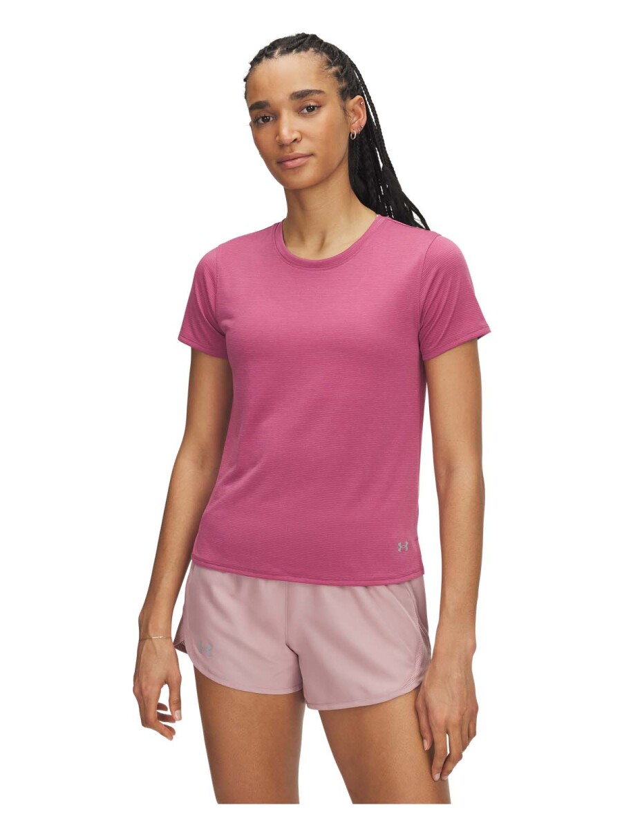 Remera Running Under Armour Shortsleeve de Mujer - 1382434-659 - Rosado 
