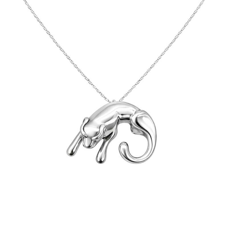 Dije leopardo- Plata 925 - sin piedra - CP4800 sinpiedra