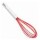 Batidor Mezclador Manual de Cocina Antiadherente en Silicona Rojo