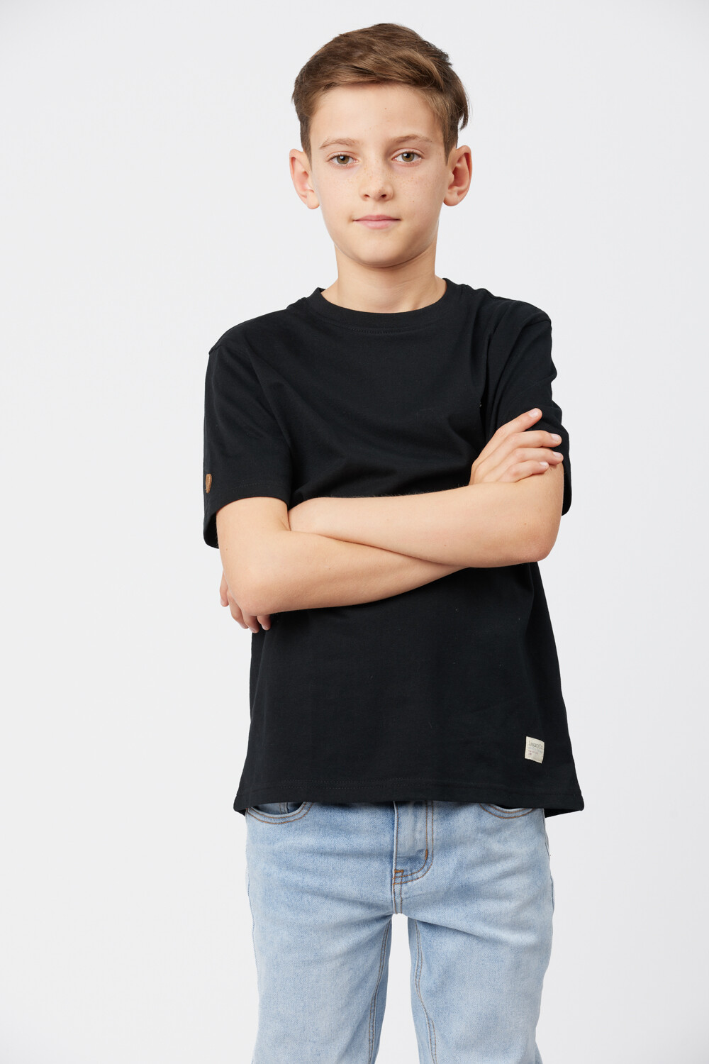 REMERA BÁSICA DE ALGODÓN Negro