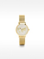 Reloj De Esfera Mapamundi bicolor