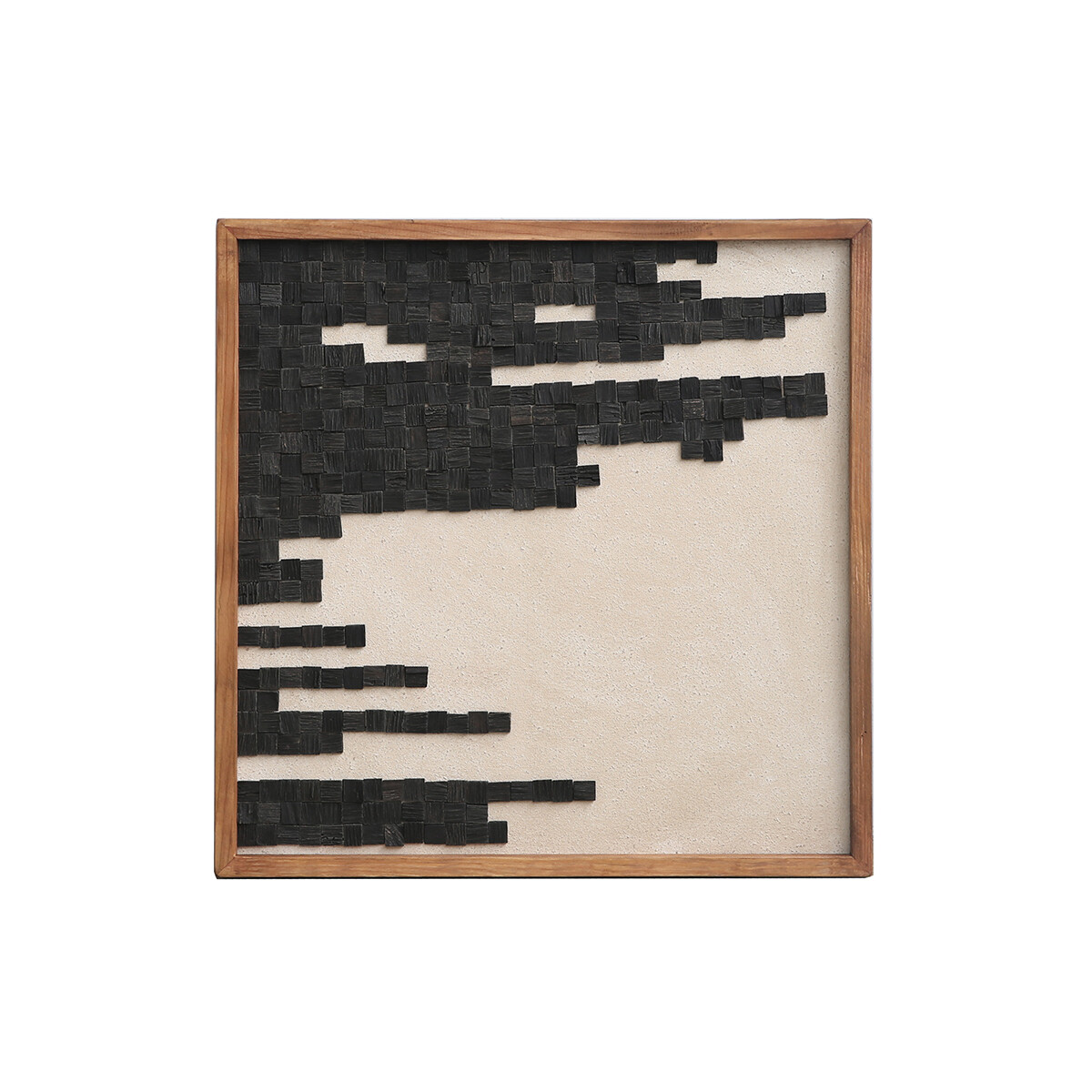 CUADRO DECORATIVO MADERA MACIZA 62 Cm x 62 Cm - LÍNEA RÚSTICA - N°2 